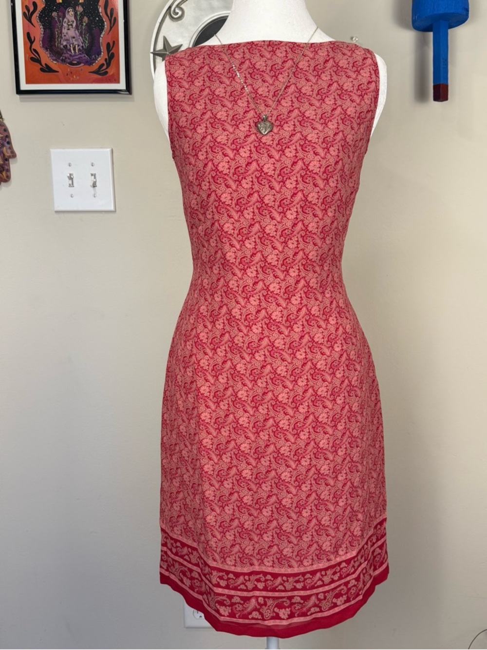 Vintage Paisley Dress